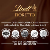 Lindt Choklad | FIORETTO Zabaione presentset | 138g | 6 mjölkchokladpraliner med Zabaione-tryffelfyllning och knaprig topping, innehållande alkohol | Choklad present