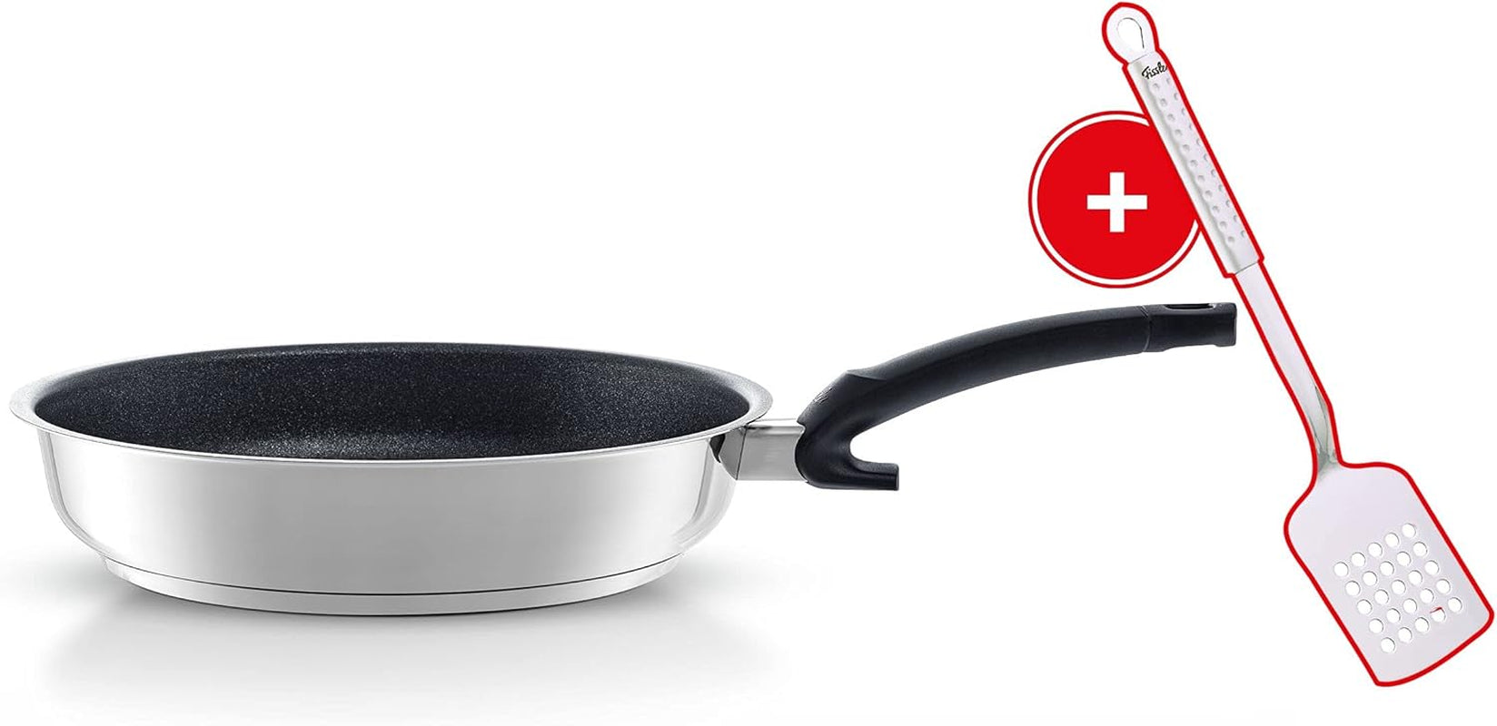 Fissler Adamant Premium, panna i rostfritt stål, non-stick, reptålig - Induktionsgrytor och stekpannor Naty Shop
