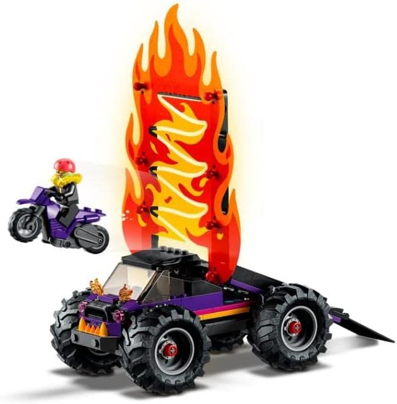 LEGO 60339 City Stuntz Stuntz Show Double Looping Set, inkl. ramp, monstertruck, 2X motorcykel och 7 minifigurer, leksak för barn över 7 år Byggset Besuche den LEGO-Store