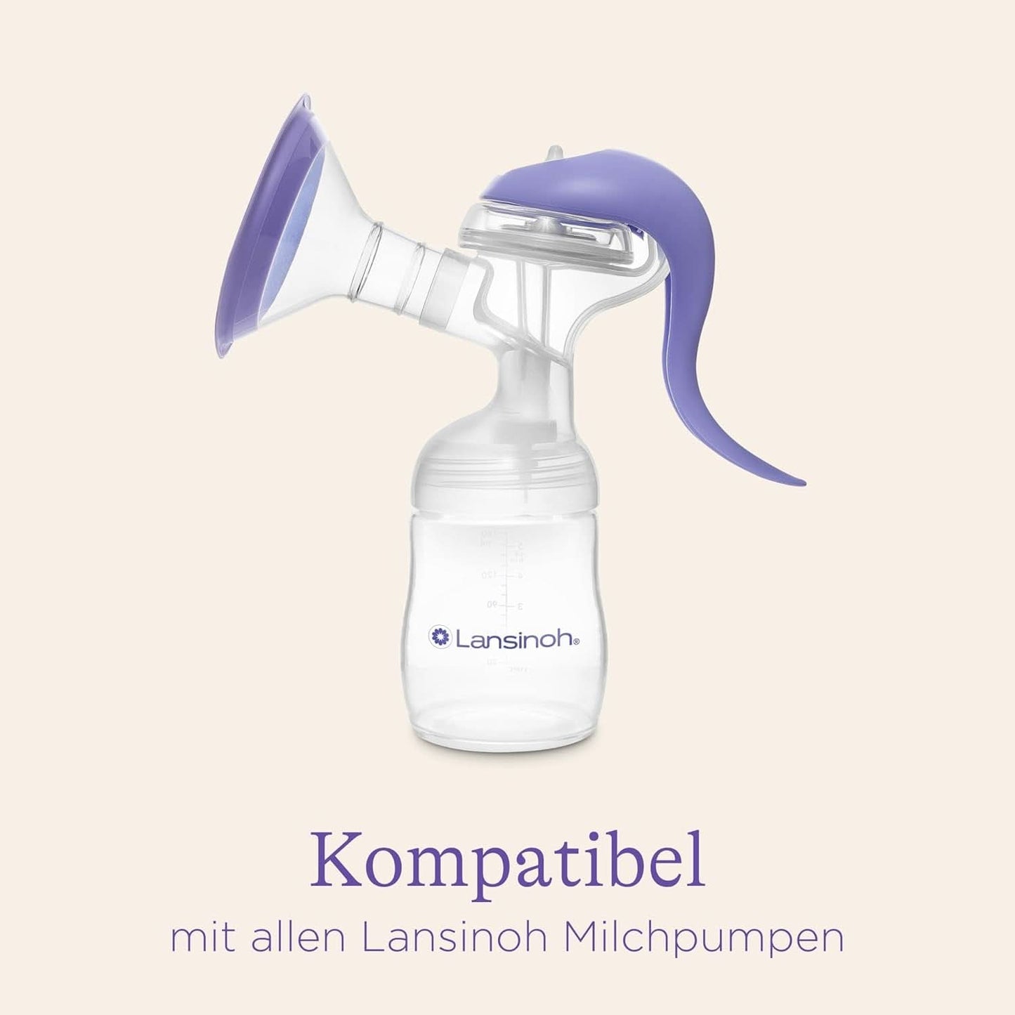 Lansinoh Muttermilchflaschen, 4 X 160 Ml - Zur Sicheren Muttermilch Austellungen - Neues Kompaktes Design Für Verbesserte Stabilität - Mit Stapelbarem Deckel Tillbehör Mat och amning Bebe Naty Shop