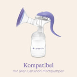 Lansinoh Muttermilchflaschen, 4 X 160 Ml - Zur Sicheren Muttermilch Austellungen - Neues Kompaktes Design Für Verbesserte Stabilität - Mit Stapelbarem Deckel Tillbehör Mat och amning Bebe Naty Shop