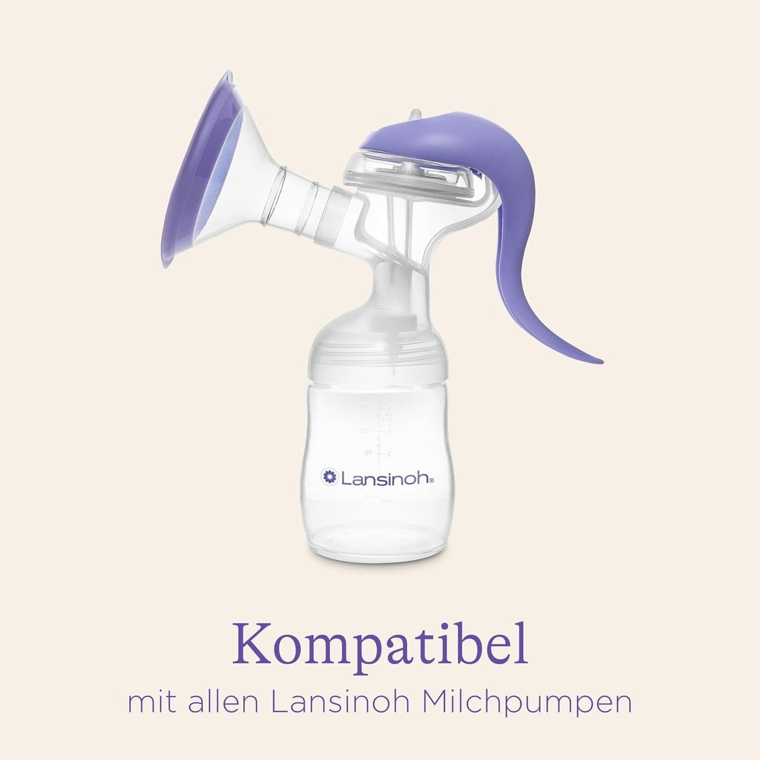 Lansinoh Muttermilchflaschen, 4 X 160 Ml - Zur Sicheren Muttermilch Austellungen - Neues Kompaktes Design Für Verbesserte Stabilität - Mit Stapelbarem Deckel Tillbehör Mat och amning Bebe Naty Shop