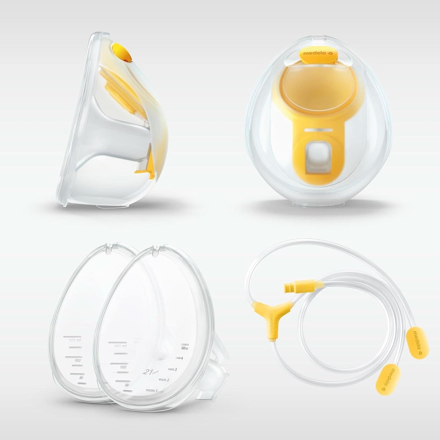 Medela Harmony manuell bröstpump - Kompakt schweizisk design med Personalfit Flex-sköldar och Medela 2-Phase Expression-teknologi Tillbehör Mat och amning Bebe Naty Shop