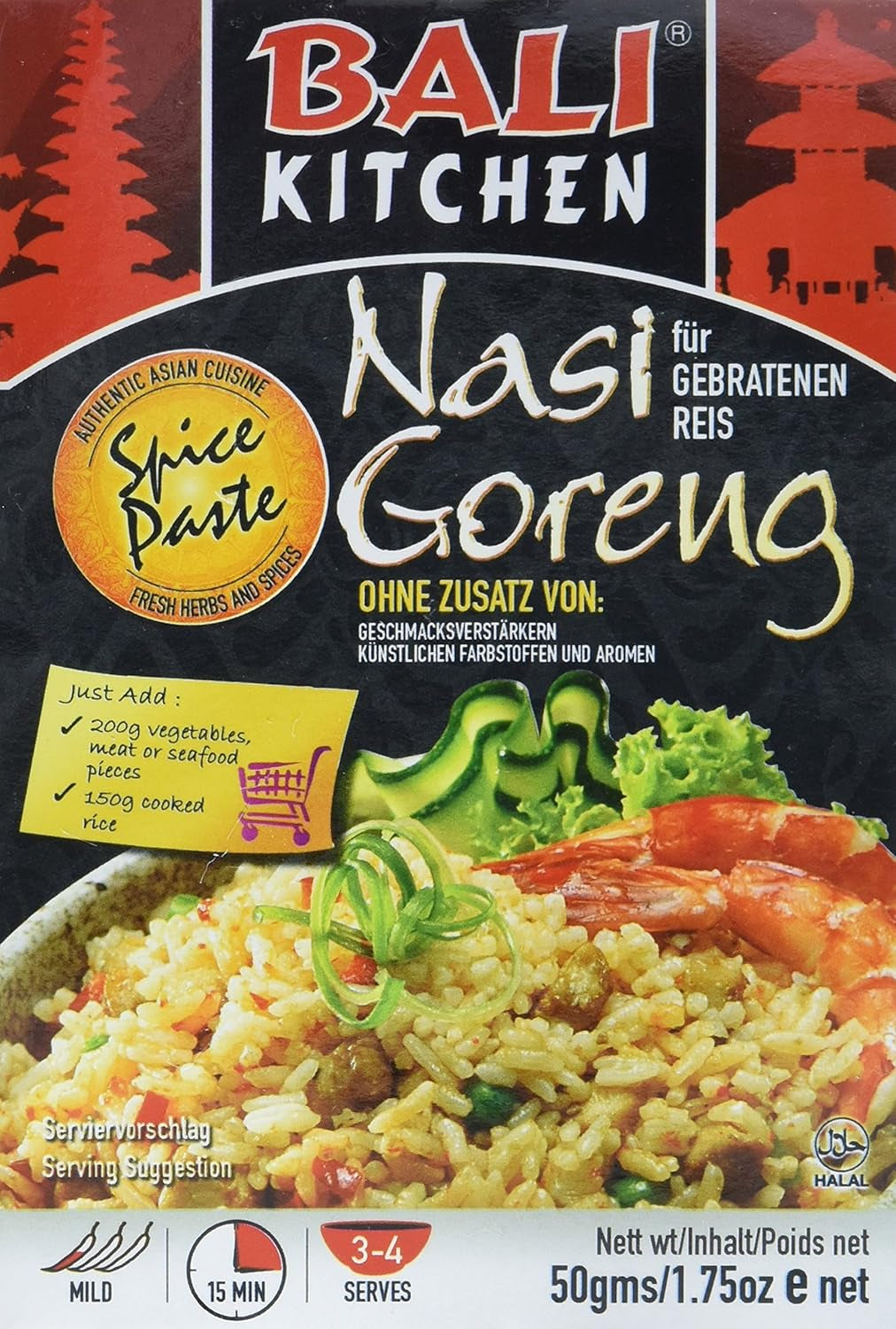 Nasi Goreng, förpackning om 15 (15 x 50 g förpackning)
