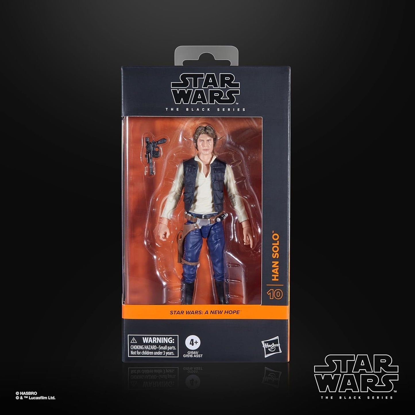 Star Wars The Black Series Han Solo, Star Wars: A Hope Premium Collectible Actionfigur (15cm) Actionfigurer Naty Shop
