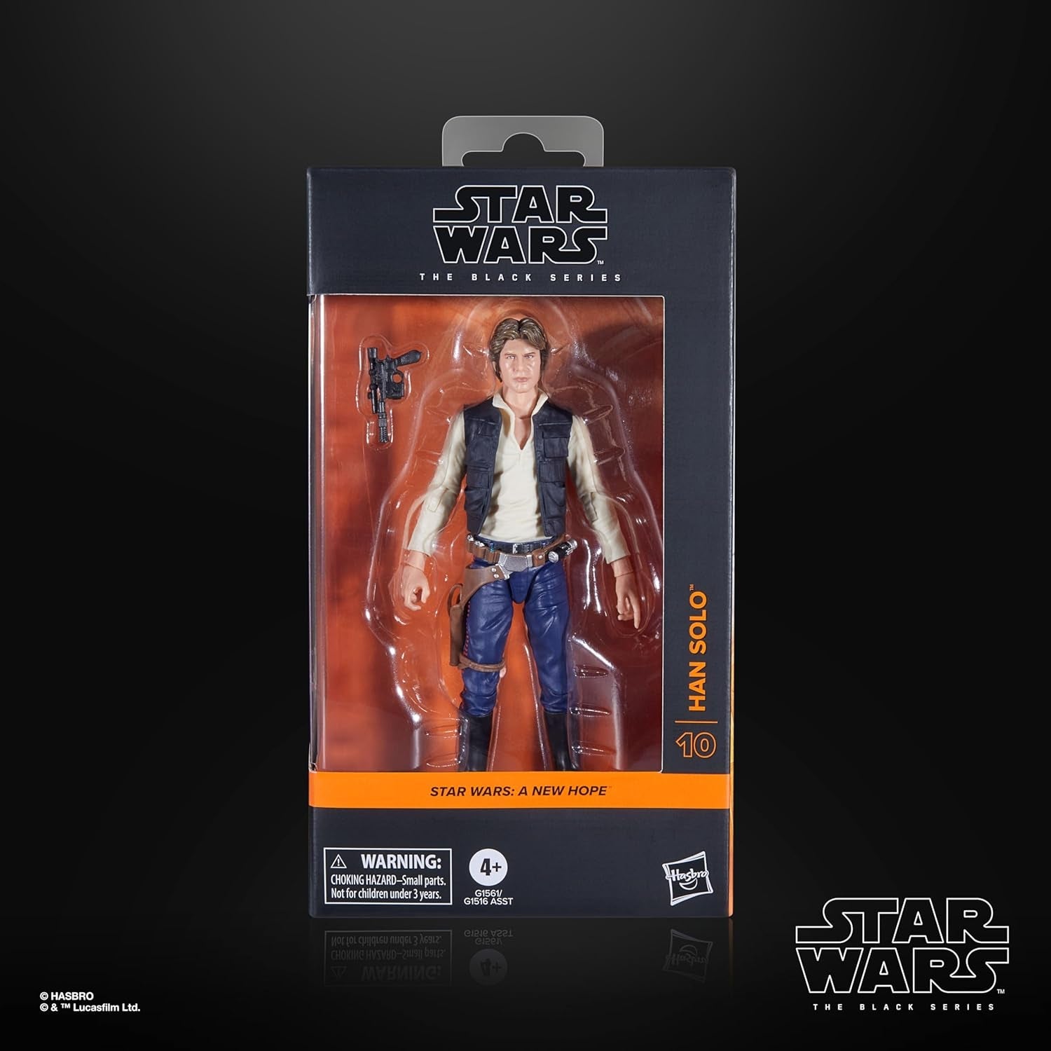 Star Wars The Black Series Han Solo, Star Wars: A Hope Premium Collectible Actionfigur (15cm) Actionfigurer Naty Shop