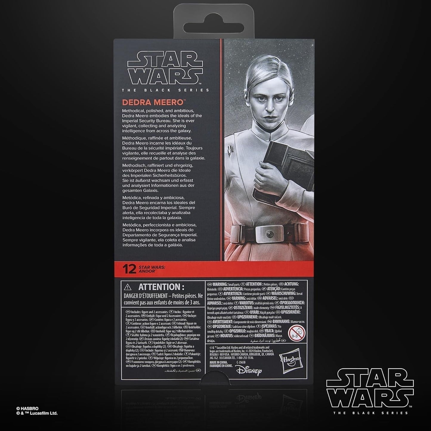 Star Wars Black Series Dedra Meero Andor samlarfigur, 15 cm actionfigurer Naty Shop