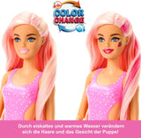 Barbie Pop Reveal Fruit - Överraskande dockor med 8 fruktiga överraskningar, inklusive en positionerbar docka med jordgubbssaft och en fluffig valp i åldern 3+, HNW41