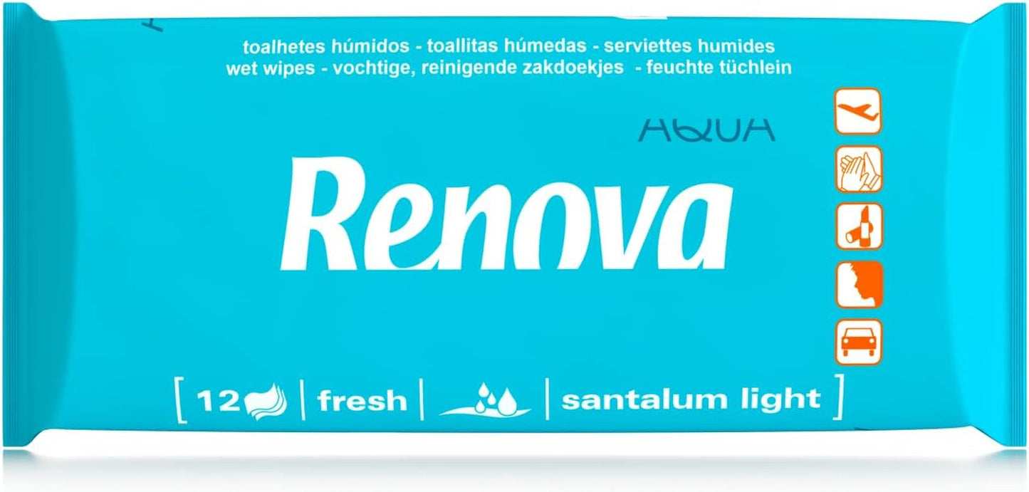 Renova våtservetter - 12 våt- och doftservetter