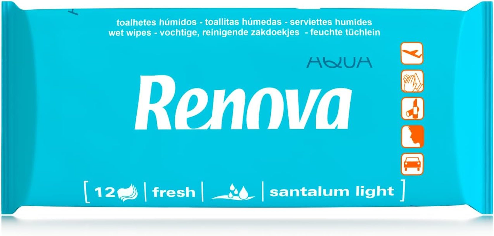 Renova våtservetter - 12 våt- och doftservetter