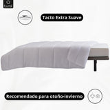 Tural - Quilt 150 X 220 cm med Aloe Vera-behandling, fiberfyllning 300 G/M², mjuk, andas, Oeko-Tex certifierad (vit, säng 90 cm) Täcken och täcken Naty Shop