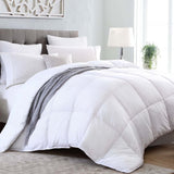 Kingsley Trend Alternative Vit duntäcke för alla årstider, All Season, King Size Duntäcke (2,6 M X 2,3 M), Mjuka, maskintvättbara täcken och täcken Naty Shop King White