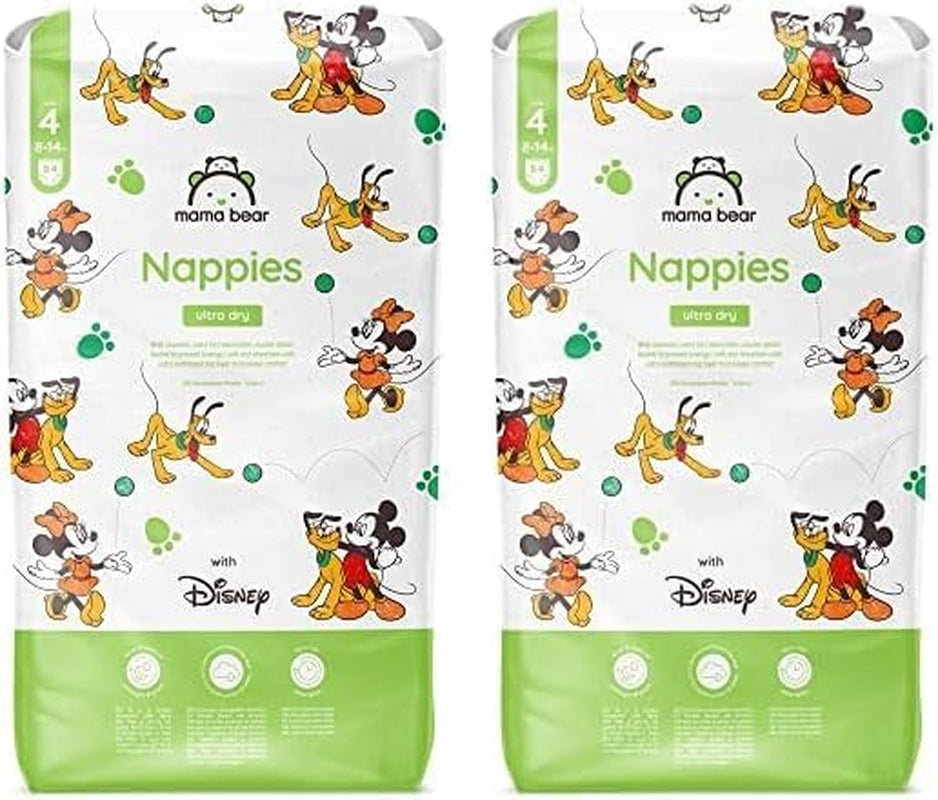 Amazon Märke: Mama Bear Disney Ultra Dry blöjor, storlek 3 (4-9 kg) - Månadslåda, vit, 172 count (2 förpackningar om 86)
