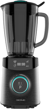Cecotec Standmixer Power Black Titanium 2200MAX Smooth, 2200 W Maximale Leistung, 6 Klingen Aus Edelstahl, Ice-Crush-Funktion, Turbo- Och Smoothie-Funktion, Autoclean-Funktion Kök Naty Shop Schwarz 2500 W | 1,8 L + Autoclean