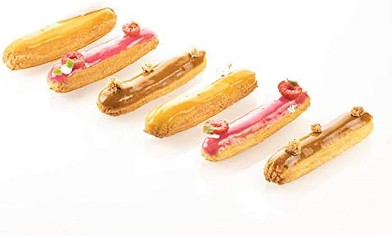 Silikomart Professional, mikroperforerad silikonmatta bakning Eclair Two Girls 58,3 x 38,4 cm Kitchen Naty Shop