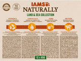 IAMS Natural Wet Cat Food i sås - Högkvalitativt kött och fisk våtfoder för vuxna katter, Land & Sea Collection, 12 x 85g