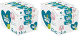 Pampers Sensitive Baby Wipes, 624 Wipes (12 x 52), Oparfymerade, för skonsam, skonsam rengöring (2-pack)