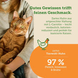 MERA Cats Nature Wet Sterilized/Light Chicken Food 12x85g | För steriliserade/kastrerade katter | Socker- och spannmålsfri | Båtfoder med låg fetthalt och hög kötthalt