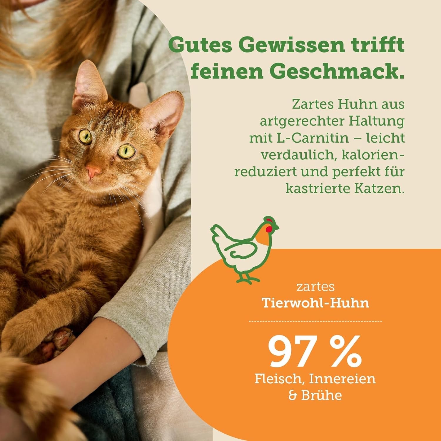 MERA Cats Nature Wet Sterilized/Light Chicken Food 12x85g | För steriliserade/kastrerade katter | Socker- och spannmålsfri | Båtfoder med låg fetthalt och hög kötthalt