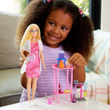Barbie Scientist-docka och tillbehör med moderiktig blond docka, labbbord, mikroskop, färgskiftande kassa och petriskål, JCR70 Naty Shop Dolls