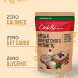 Naturlig erytritol - florsocker | 10G = 7G socker, 850 gram Sweeteners Naty Shop