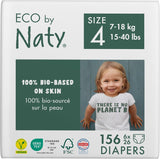 Eco-blöjor Eco från Naty Baby Eco-blöjor - ekologiska förstklassiga blöjor, miljövänliga, gjorda av växtbaserade material, idealiska för känslig babyhud (storlek 5 - 80 st)