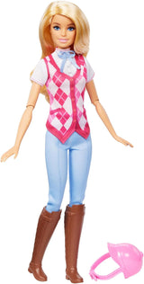 Barbie Malibu docka och tillbehör från Barbie Mysteries: The Secret Horse Adventure, inklusive modedocka, avtagbar riddräkt och hjälm, HXJ38