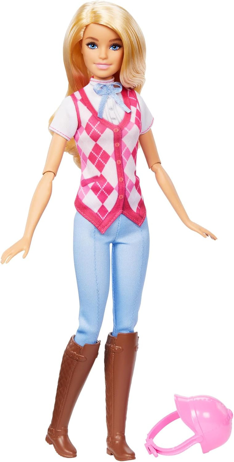 Barbie Malibu docka och tillbehör från Barbie Mysteries: The Secret Horse Adventure, inklusive modedocka, avtagbar riddräkt och hjälm, HXJ38