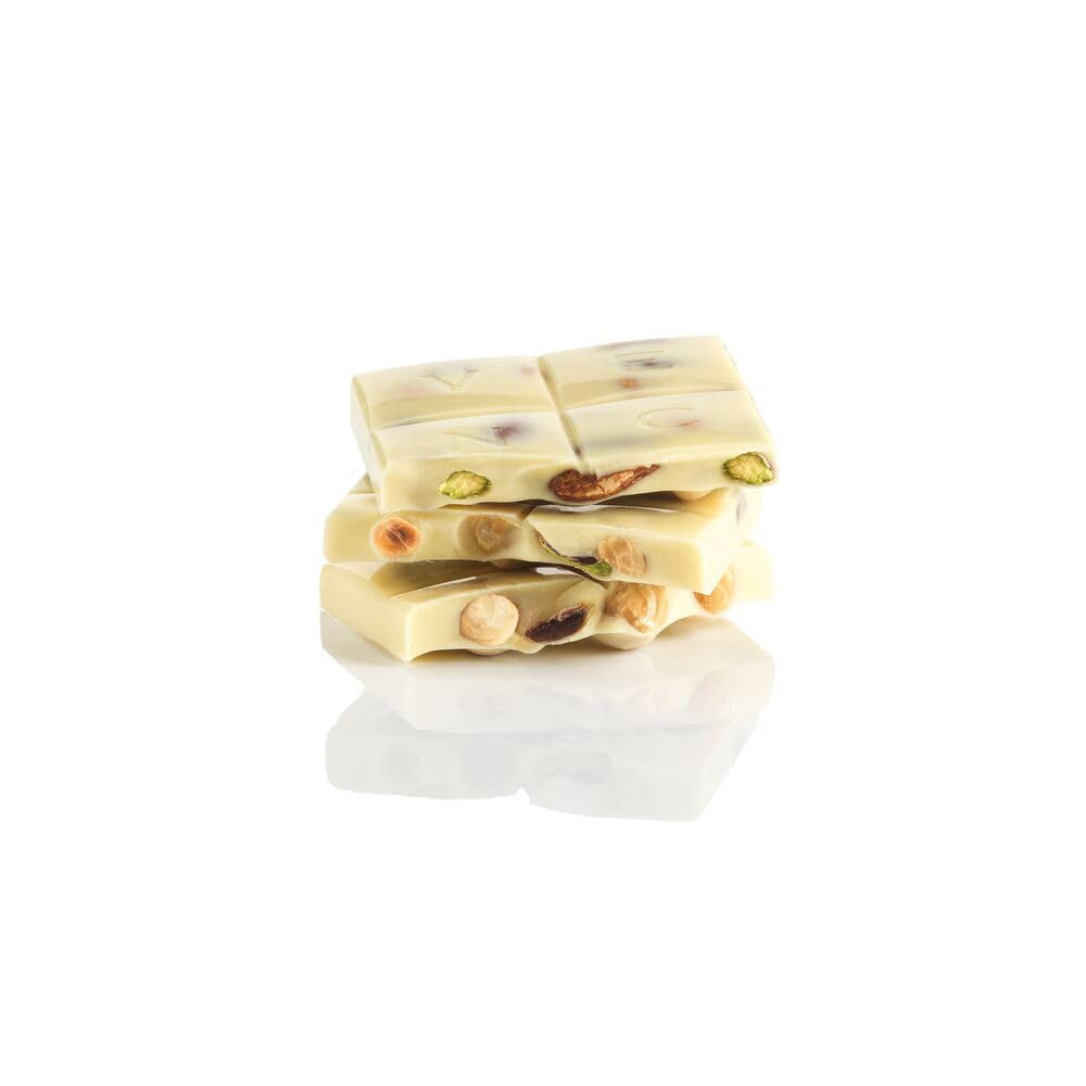 Venchi - Saltad hasselnötsbar, saltade hasselnötter, mandel och pistagenötter, 95 g, med "Piedmont-hasselnötter", glutenfri, inga konstgjorda färger och inga konserveringsmedel