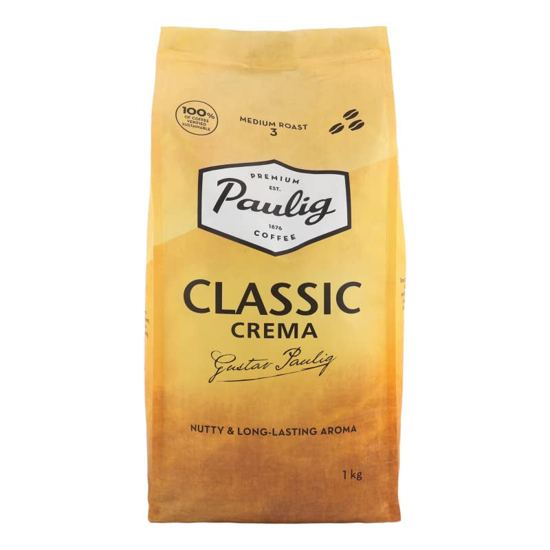 Klassiska Crema helrostade kaffebönor, 1 kg