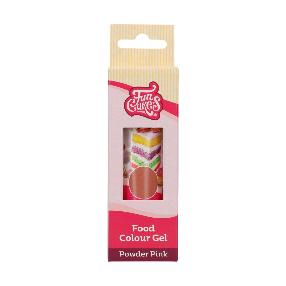Livsmedelsfärg Funcakes Gel Powder Pink: Högkoncentrerad matfärg för deg, grädde, fondant, marsipan, bakverk, enkel dosering, individuella droppar för att skapa levande färger, Halal, 30 g