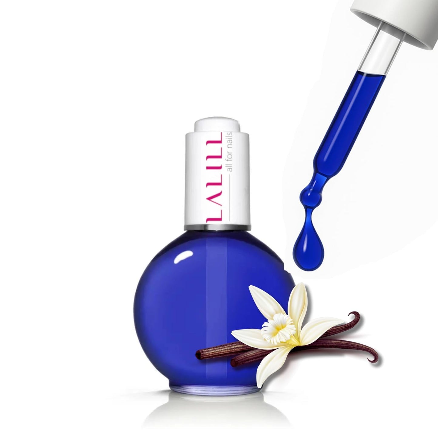 LALILL Nagelbandsolja 75Ml - Himbeere Nagelpflegeöl - Nagelöl Pflege Für Nägel Nagelhaut - SPA Maniküre Nageldesign Hände - Vegansk - Med pipett