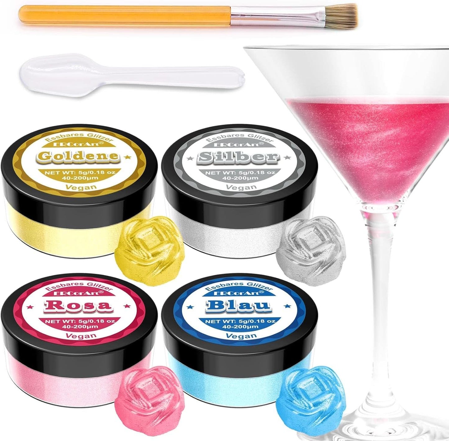 Ätbart glitter, 5 gram Glitter Nati Shop