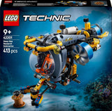 LEGO Technic Deep Sea Explorer Ubåtsbyggande leksak för barn 9 år gamla pojkar och flickor Kreativa födelsedagspresentidéer Byggbart fordon med roterande propellrar 42201 Byggset Besuche den LEGO-Store