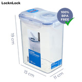LocknLock PP Classic bulkbehållare 1,8L | 15,1 x 10,8 x 19 cm | 100 % förseglad förvaringslåda | matautomat för müsli eller mat | BPA-fri och diskmaskinsäker förvaringsbehållare Naty Shop Food Storage Boxes