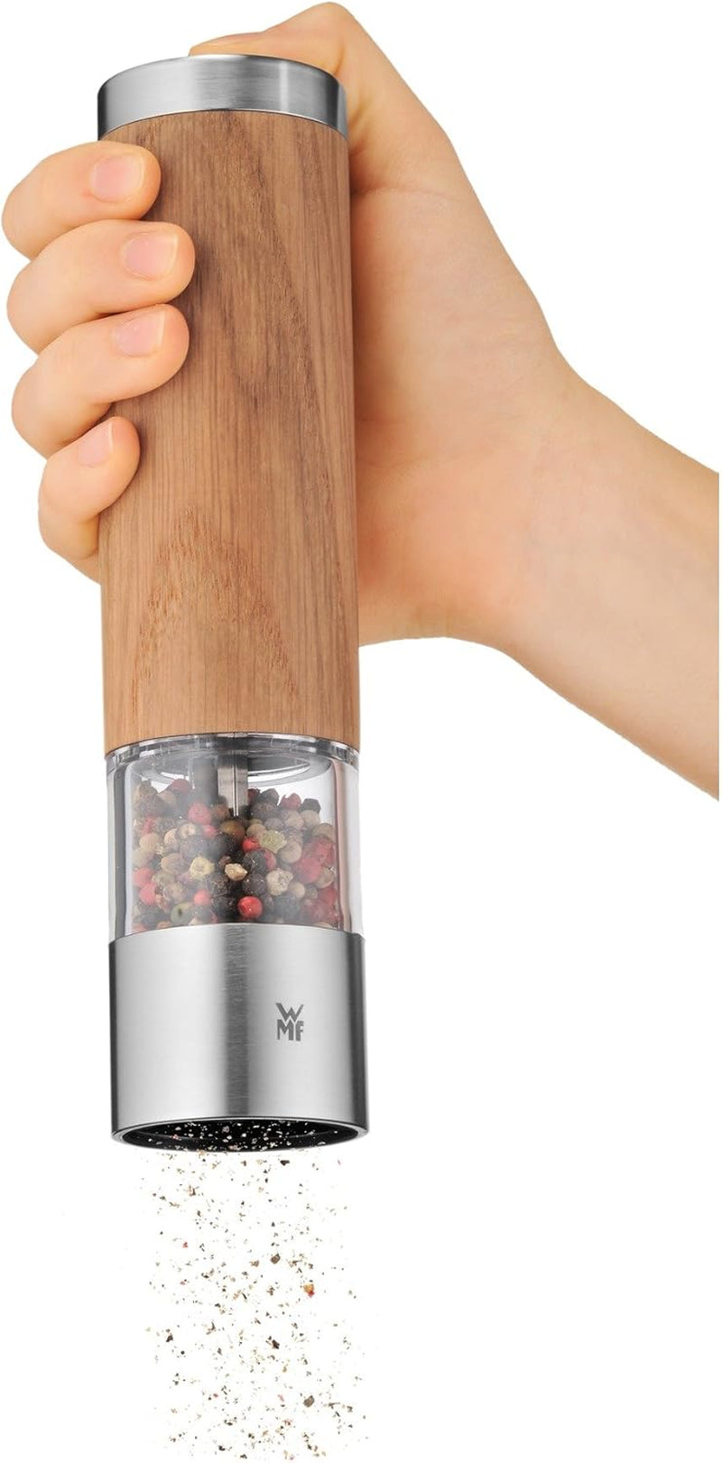 WMF Ceramill Oakwood Cromargan set, elektrisk kvarn och Gourmet For The Kitchen skål set 4 delar Grinders and Slicers Naty Shop