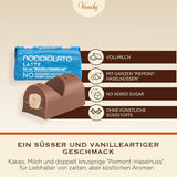 Venchi - Chokladkakor med mjölk och hasselnötter - 70 % socker - Praliner med PGI Piemonte hela hasselnötter, 1 kg - Glutenfri