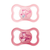 MAM Air Silikonnappar 2-pack Extra lätt och luftig design Tandvänlig bebisnapp Tillverkad av MAM SkinSoft Special Silikon med Napplåda 6-16 Månader Bear/Rhino