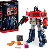 LEGO 10302 Ikoner Optimus Prime Set, 2-i-1 robotfigur och lastbilsmodell, Transformers Toy Model Kit för vuxna, födelsedags- eller julklapp för män, kvinnor, henne och honom Byggset Besuche den LEGO-Store Enkelsäng