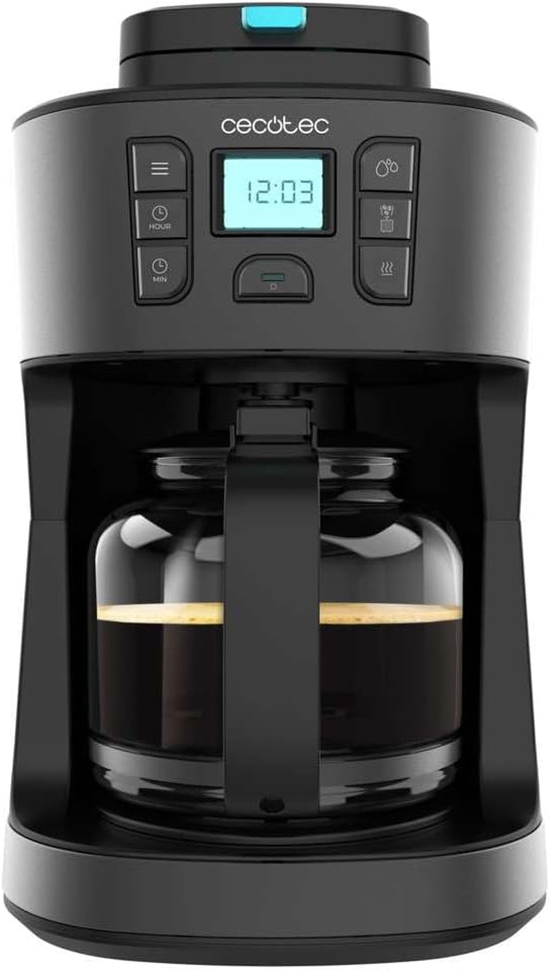 Espresso med filter Cecotec Coffee 66 Drop and Touch, effekt 950 W, 1,5 L, 12 koppar, pekskärm, glaskaraff, 24-timmarstimer, 6 strömbrytare, återanvändbart nätfilter