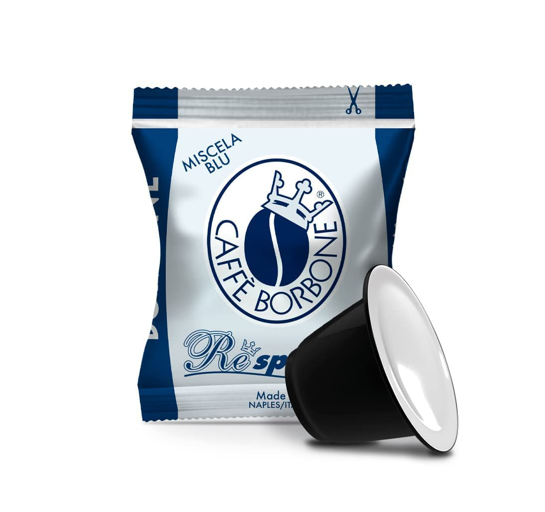 Caffè Borbone Respresso, Blå Kaffeemischung - 100 kapslar - Kompatibel med Nespresso®* Haushalts-Espressomaschinen
