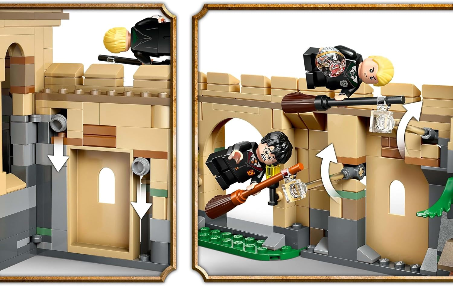 Hogwarts Castle LEGO Harry Potter: Flyglektioner Äventyrslekset med 6 samlarbara minifigurer inklusive Draco Malfoy och professor McGonagall Rollspelsset för pojkar och flickor 9 år gamla 76447 Byggset Besuche den LEGO-Store