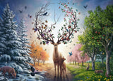 Ravensburger Puzzle 12001088 - The Magic Deer and the Four Seasons - 1000-bitars pussel för vuxna 14+ Pussel Naty Shop Standardtitel
