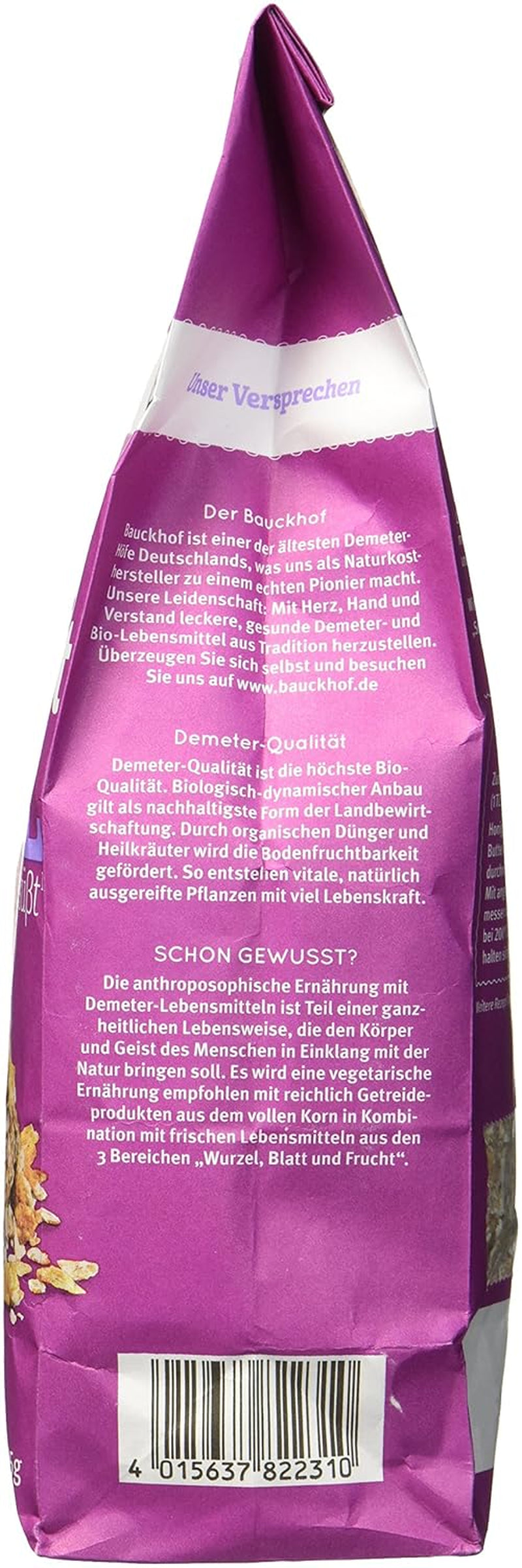 Hof dinkelbärsmakande müsli, osötad, 425 g