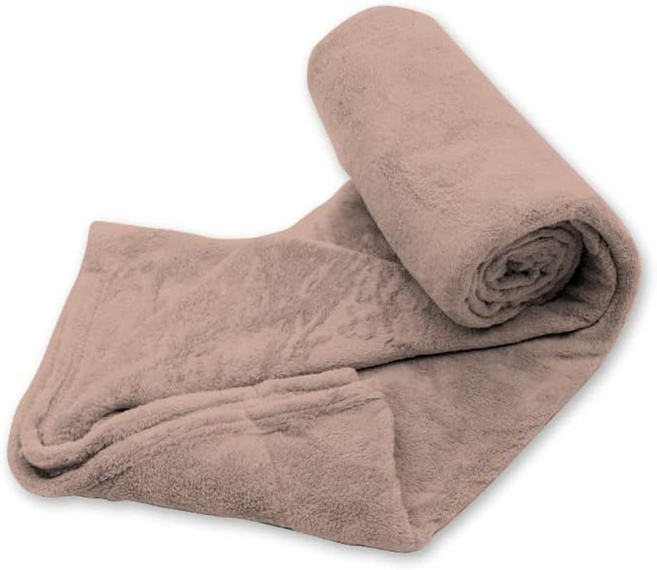 Mjuk filt | Pläd | Soft Touch | 130 X 160 cm | Powder Quilts och täcken Naty Shop