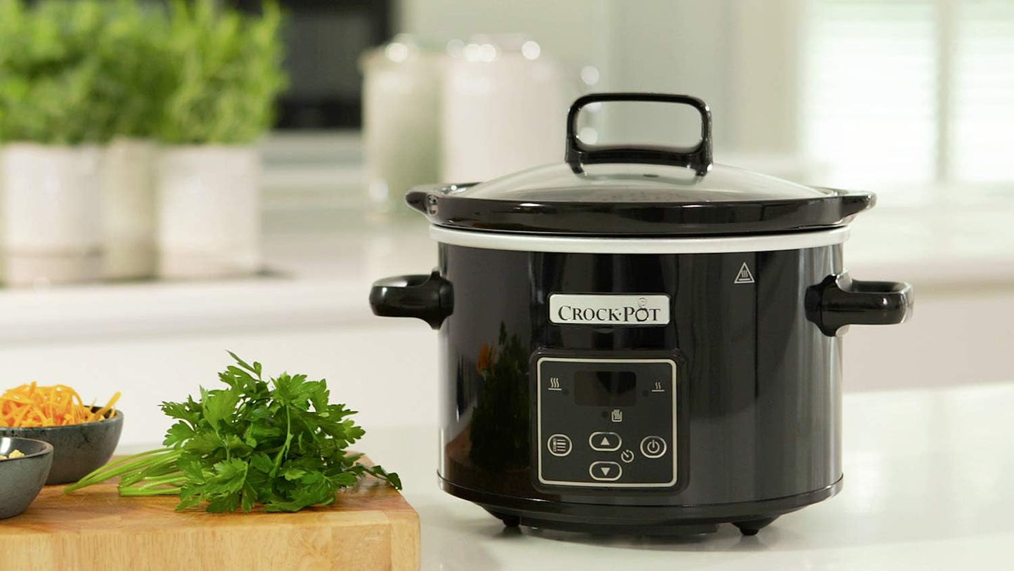 Slow cooker digital Crockpot, varmhållningsfunktion, 2,4 liter (1-2 personer) Slow Cooker Naty Shop