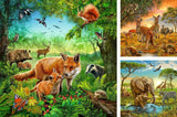 Ravensburger Pussel för barn - 09330 Animals of the Earth - Pussel för barn från 5 år, med 3X49 bitar Puzzle Naty Shop