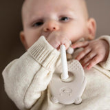 Nattou Silikon Bandring Teddy Bear BPA Fri Ca. 13 cm, silikon, lera färger