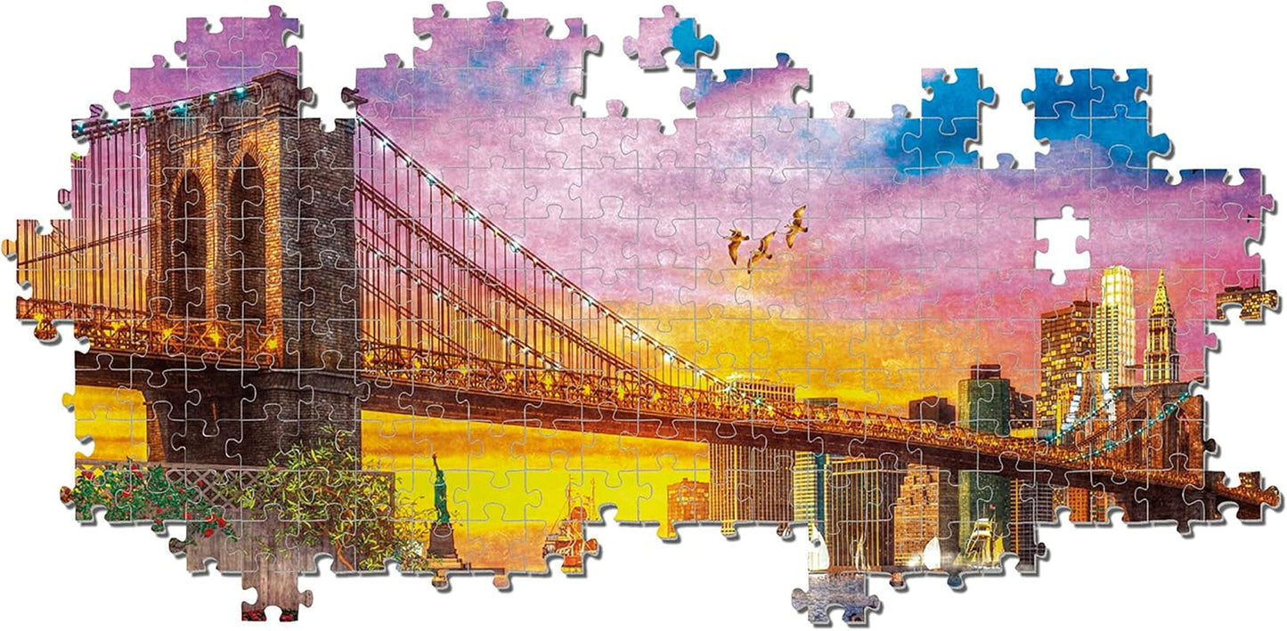 Clementoni - 33552 Collection - Manhattan Balcony Sunset, Pussel 3000 bitar för vuxna och barn 10 år, skicklighetsspel för hela familjen Puzzle Naty Shop