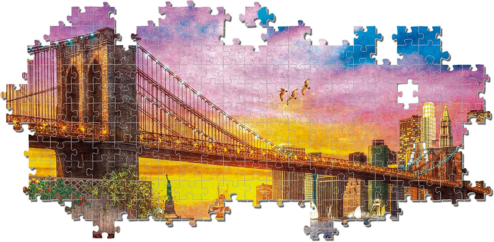 Clementoni - 33552 Collection - Manhattan Balcony Sunset, Pussel 3000 bitar för vuxna och barn 10 år, skicklighetsspel för hela familjen Puzzle Naty Shop